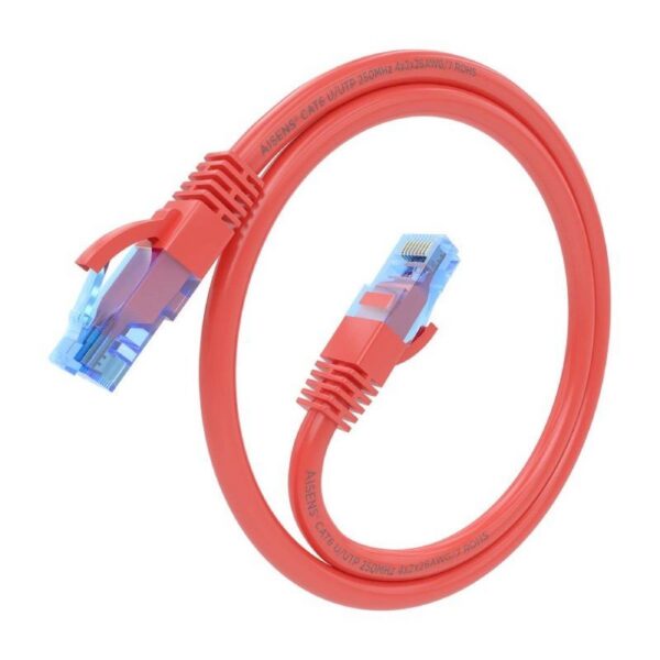 art_ais-cab20a135-0786_2 Cable de Red RJ45 AWG26 CCA UTP Aisens A135-0786 Cat.6/ 30cm/ Rojo