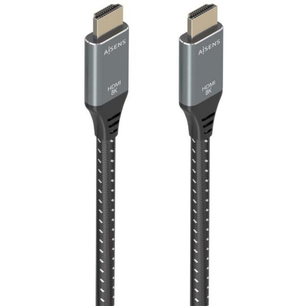 art_ais-cab20a150-0877_1-1 Cable HDMI 2.1 8K Aisens A150-0877/ HDMI Macho - HDMI Macho/ 7m/ Gris y Negro