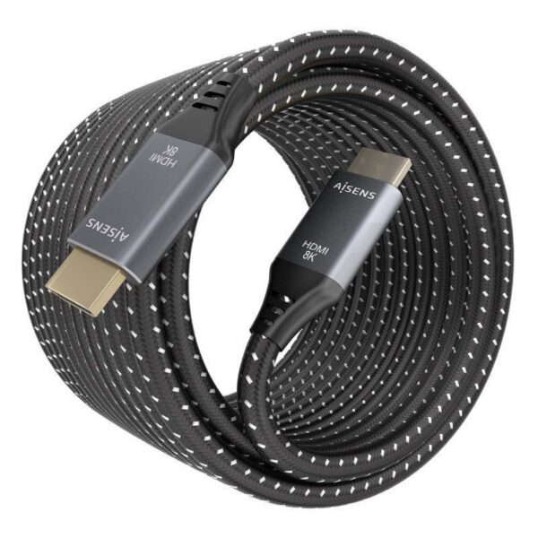 art_ais-cab20a150-0877_2 Cable HDMI 2.1 8K Aisens A150-0877/ HDMI Macho - HDMI Macho/ 7m/ Gris y Negro