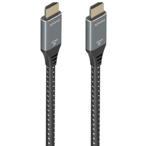 art_ais-cab20a150-0878_1-1 Cable HDMI 2.1 8K Aisens A150-0878/ HDMI Macho - HDMI Macho/ 10m/ Gris y Negro