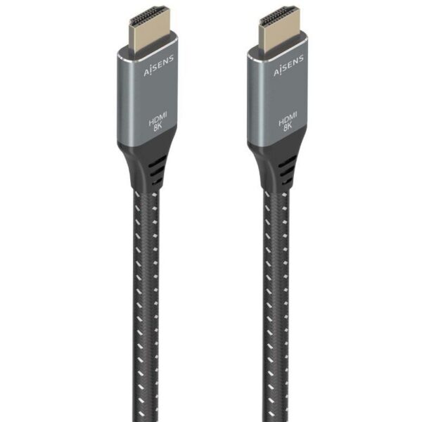 art_ais-cab20a150-0878_1-1 Cable HDMI 2.1 8K Aisens A150-0878/ HDMI Macho - HDMI Macho/ 10m/ Gris y Negro
