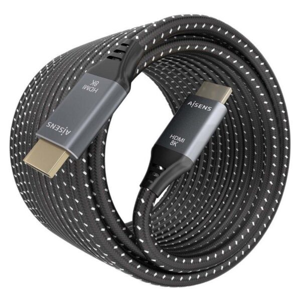 art_ais-cab20a150-0878_2 Cable HDMI 2.1 8K Aisens A150-0878/ HDMI Macho - HDMI Macho/ 10m/ Gris y Negro