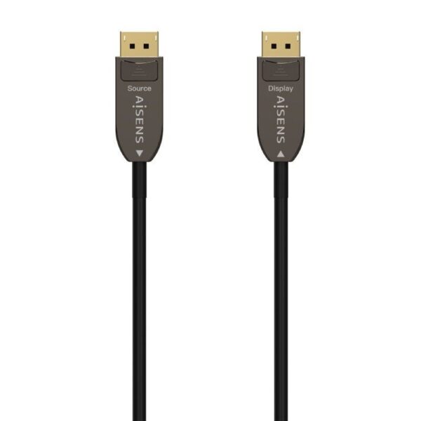 art_ais-cab20a155-0607_1-2 Cable DisplayPort 1.4 AOC 8K Aisens A155-0607/ DisplayPort Macho - DisplayPort Macho/ 15m/ Negro