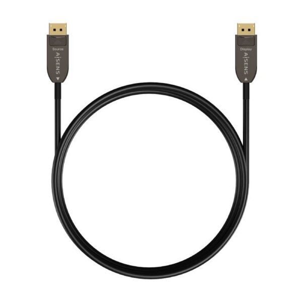 art_ais-cab20a155-0608_2 Cable DisplayPort 1.4 AOC 8K Aisens A155-0608/ DisplayPort Macho - DisplayPort Macho/ 20m/ Negro
