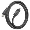 art_ais-cab20a156-0868_2 Cable USB 4.0 Tipo-C Aisens A156-0868/ USB Tipo-C Macho - USB Tipo-C Macho/ Hasta 240W/ 40Gbps/ 1.5m/ Gris