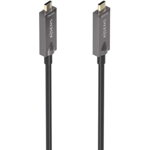 art_ais-cab20a157-0883_1-2 Cable USB 3.1 Tipo-C Aisens AOC A157-0883/ USB Tipo-C Macho - USB Tipo-C Macho/ Hasta 60W/ 10Gbps/ 15m/ Negro