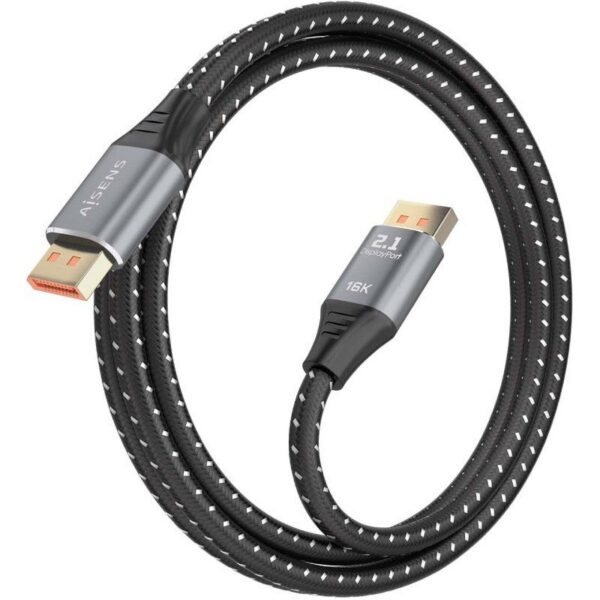 art_ais-cab20a158-0902_2 Cable DisplayPort 2.1 16K Aisens A158-0902/ DisplayPort Macho - DisplayPort Macho/ 80Gbps/ 1.5m/ Negro