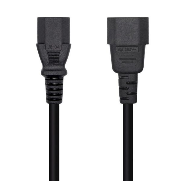 art_ais-cab20al20cpu20a132-0532_1-2 Cable Alimentación Aisens A132-0532/ IEC C13 Hembra - IEC C14 Macho/ 10m/ Negro