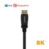 art_ais-cab20dp20a149-0431_2 Cable DisplayPort 1.4 8K Aisens A149-0431/ DisplayPort Macho - DisplayPort Macho/ 1m/ Certificado/ Negro