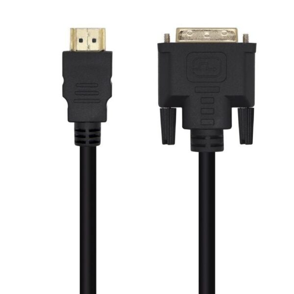 art_ais-cab20dvi20a117-0451_1-2 Cable HDMI Aisens A117-0451/ DVI Macho - HDMI Macho/ 3m/ Negro