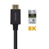 art_ais-cab20hdmi20a150-0421_2 Cable HDMI 2.1 8K Aisens A150-0421/ HDMI Macho - HDMI Macho/ 1m/ Certificado/ Negro