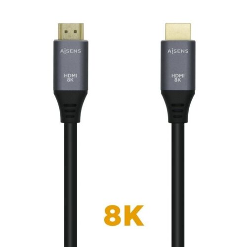 art_ais-cab20hdmi20a150-0426_1-2 Cable HDMI 2.1 8K Aisens A150-0426/ HDMI Macho - HDMI Macho/ 1m/ Gris Negro