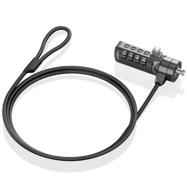 art_ais-cab20seg20aslk-d40n03-bk_2 Cable de Seguridad para Portátiles Aisens ASLK-D40N03-BK/ 1.5m