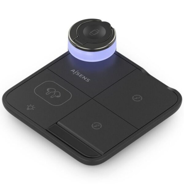 art_ais-car20asch-15w4wc062-bk_1-2 Base de carga Inalámbrica Aisens ASCH-15W4WC062-BK/ 15W/ Negro