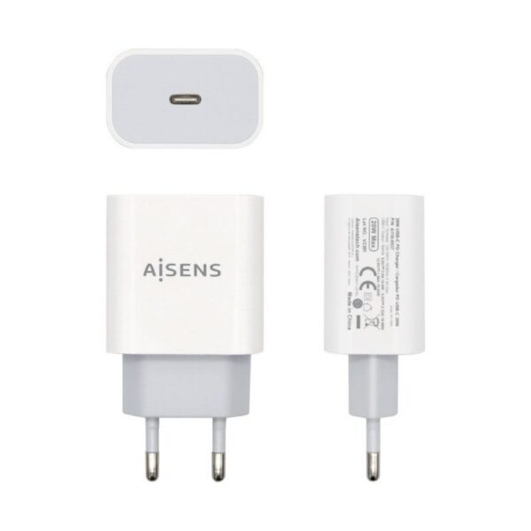 art_ais-carga20a110-0537_2 Cargador de Pared Aisens A110-0537/ 1xUSB Tipo-C/ 20W