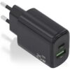 art_ais-carga20a110-0912_1-2 Cargador de Pared GaN Aisens A110-0912/ 1xUSB Tipo-C/ 1xUSB/ 25W/ Negro