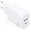 art_ais-carga20a110-0923_1-2 Cargador de Pared GaN Aisens A110-0923/ 1xUSB Tipo-C/ 1xUSB/ 30W/ Blanco