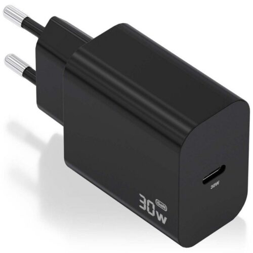 art_ais-carga20a110-0941_1-2 Cargador de Pared GaN Aisens A110-0941/ 1xUSB Tipo-C/ 30W/ Negro