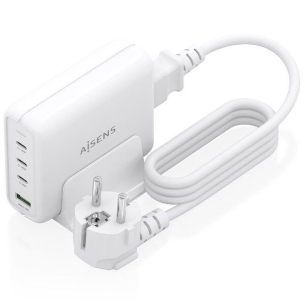 art_ais-carga20asch-140w4p055-w_2 Cargador Sobremesa GaN Aisens ASCH-140W4P055-W/ 3xUSB Tipo-C/ 1xUSB/ 140W