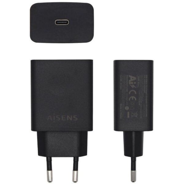 art_ais-carga20asch-1pd20-bk_2 Cargador de Pared Aisens ASCH-1PD20-BK/ 1xUSB Tipo-C/ 20W