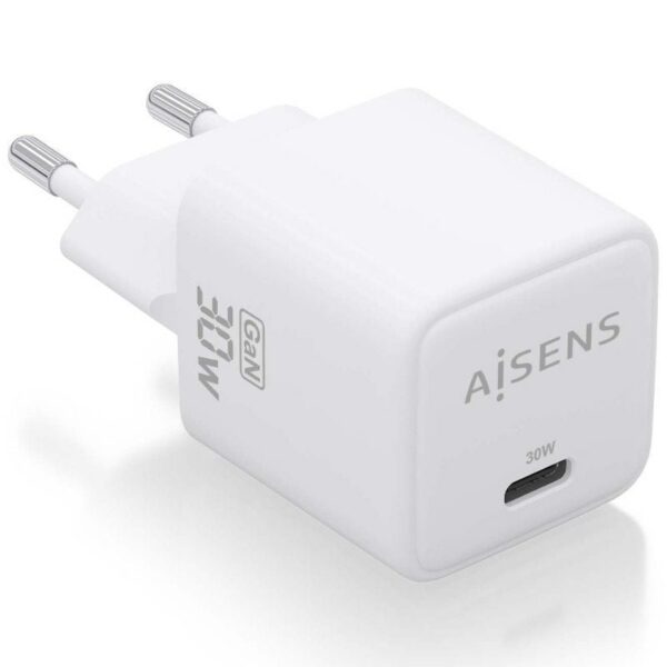 art_ais-carga20asch-30w1p035-w_1-2 Cargador de Pared GaN Aisens ASCH-30W1P035-W/ 1xUSB Tipo-C/ 30W