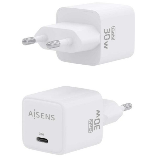 art_ais-carga20asch-30w1p035-w_2 Cargador de Pared GaN Aisens ASCH-30W1P035-W/ 1xUSB Tipo-C/ 30W