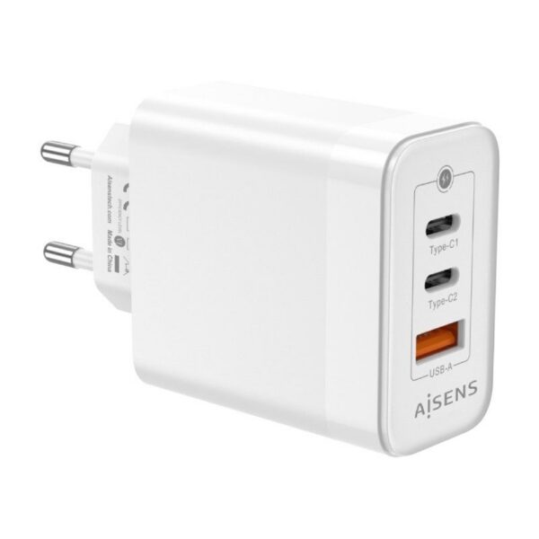 art_ais-carga20asch-65w3p007-w_2 Cargador de Pared GaN Aisens ASCH-65W3P007-W/ 2xUSB Tipo-C/ 1x USB/ 65W