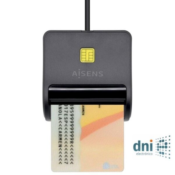 art_ais-dni20ascr-sn01-bk_1-2 Lector de DNI Aisens ASCR-SN01-BK/ USB 2.0/ Negro