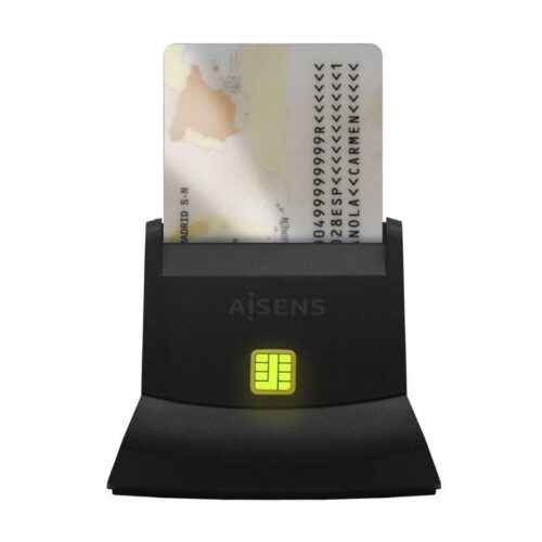 art_ais-dni20ascr-sn05-bk_1-2 Lector de DNI y Tarjetas Aisens ASCR-SN05-BK/ USB 2.0/ Negro
