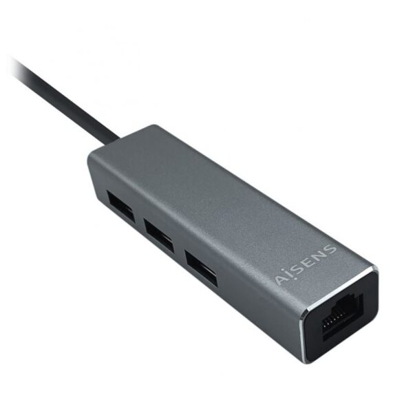 art_ais-hub20a106-0401_1-2 Hub USB 3.0 Aisens A106-0401/ 3xUSB/ 1xRJ45/ Gris