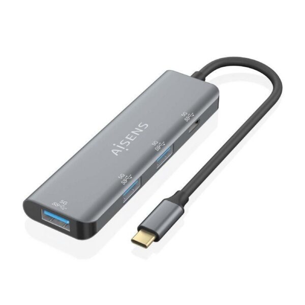 art_ais-hub20a109-0762_1-2 Hub USB Tipo-C Aisens A109-0762/ 3xUSB/ 1xUSB Tipo-C/ Gris