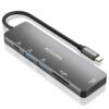 art_ais-hub20asuc-6p016-gr_1-2 Docking USB Tipo-C Aisens ASUC-6P016-GR/ 1xHDMI 4K/ 2xUSB/ 1xLector Tarjetas/ 1xUSB Tipo-C PD/ Gris