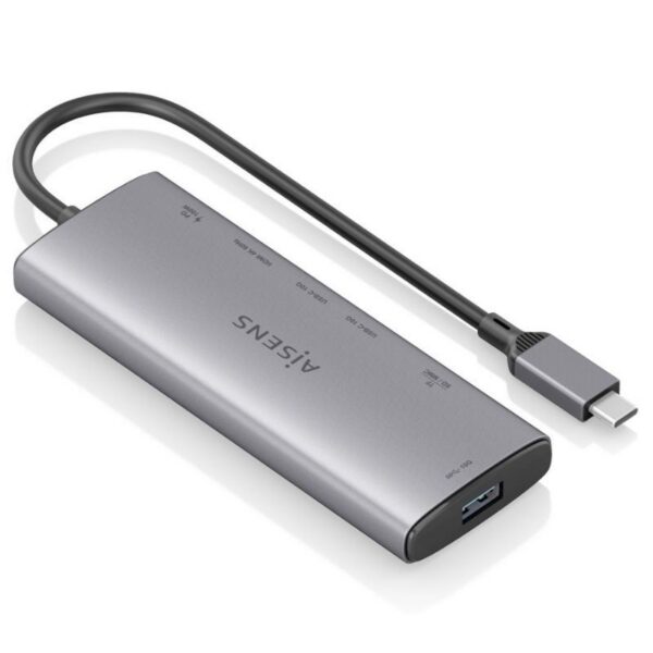 art_ais-hub20asuc-7p031-gr_2 Docking USB Tipo-C Aisens ASUC-7P031-GR/ 1xHDMI 4K/ 1xUSB/ 2xUSB Tipo-C/ 1xLector Tarjetas/ 1xUSB Tipo-C PD/ Gris