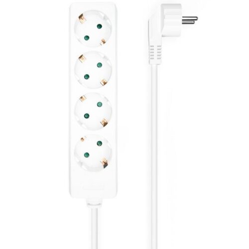 art_ais-regleta20a154-0533_1-2 Regleta Aisens A154-0533/ 4 Tomas de Corriente/ Cable 1.4m/ Blanco