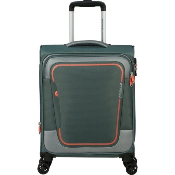 art_amt-maleta20146516-1257_1-2 Maleta de Cabina American Tourister Pulsonic Spinner 55cm/ 55x40x23cm/ 4 Ruedas/ Verde Bosque Oscuro