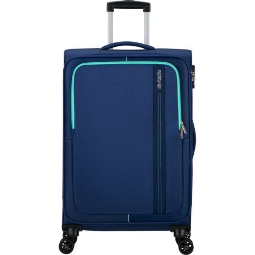 art_amt-maleta20146675-6636_1-2 Maleta de Cabina American Tourister Sea Seeker Spinner 68cm/ 68x43x25cm/ 4 Ruedas/ Marino Combate