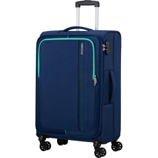 art_amt-maleta20146675-6636_2 Maleta de Cabina American Tourister Sea Seeker Spinner 68cm/ 68x43x25cm/ 4 Ruedas/ Marino Combate
