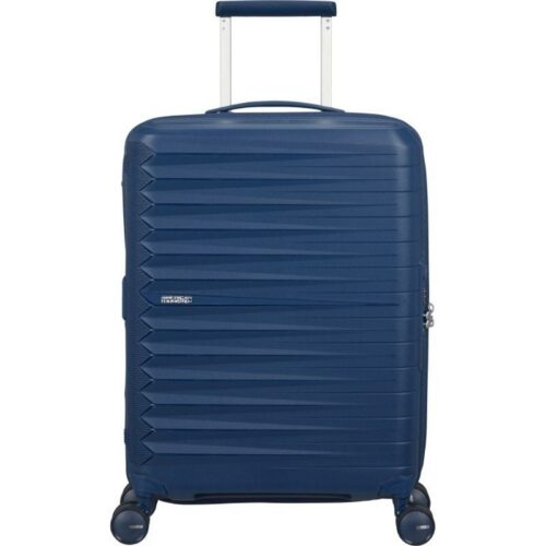 art_amt-maleta20155259-1598_1-2 Maleta de Cabina American Tourister FastForward Spinner Expansible 55cm/ 55x40x23cm/ 4 Ruedas/ Azul Marino
