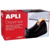 Dispensador de Cinta Adhesiva Apli 14017 - 140 x 65mm - Negro