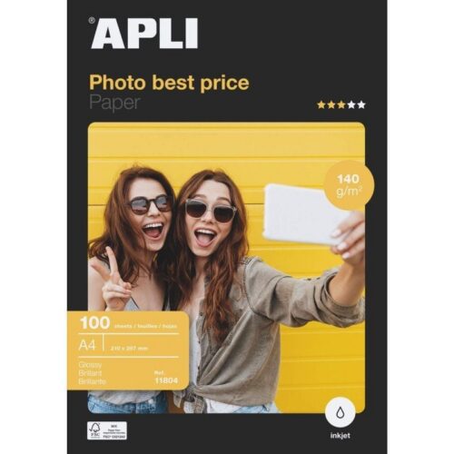 Papel Fotográfico A4 Brillante Bestprice 140g - 100 Hojas