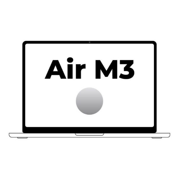 art_apl-book20air20mryp3ybardera_1-2 Apple Macbook Air 15" / M3 8-Core CPU/ 8Gb/ 256Gb SSD/ 10-Core GPU/ Plata