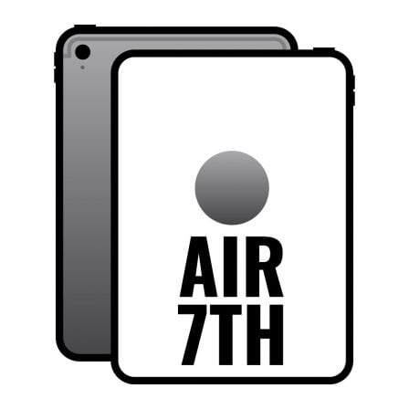 art_apl-ipad20mca14tybardera_1-1 Apple iPad Air 11" 7th Wi-Fi/ M3/ 256GB/ Gris Espacial