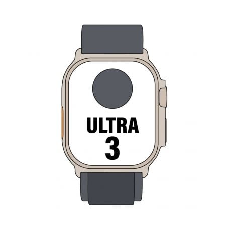 art_apl-watch20ultra20mf0v4qlbardera_1-1 Apple Watch Ultra 3/ GPS/ Cellular/ 49mm/ Caja Titanio Negro/ Correa Loop Alpine Negra M