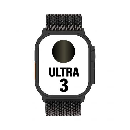 art_apl-watch20ultra20mf1n4qlbardera_1-1 Apple Watch Ultra 3/ GPS/ Cellular/ 49mm/ Caja Titanio Negro/ Correa Milanese Negra S