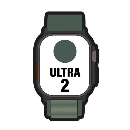 art_apl-watch20ultra20mx4t3tybardera_1-2 Apple Watch Ultra 2/ GPS/ Cellular/ 49mm/ Caja de Titanio Negro / Correa Loop Alpine Verde Oscuro Grande