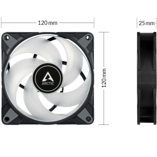 art_arct-ven20acfan00231a_2 Ventilador Arctic P12 PWM PST A-RGB/ 12cm/ Negro