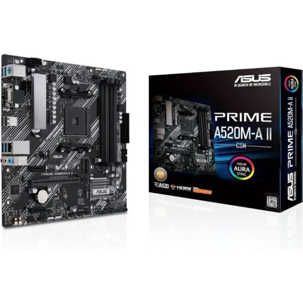 art_asu-pb20prime20a520m-a20ii-csm_1-1 Placa Base Asus Prime A520M-A II/CSM Socket AM4/ DDR4/ PCIe 3.0/ Micro ATX