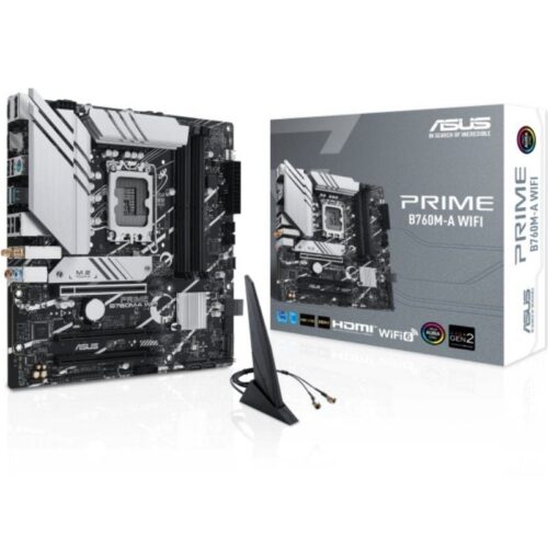 Placa Base Asus PRIME B760M-A WIFI Socket 1700/ DDR5/ PCIe 4.0/ Micro ATX