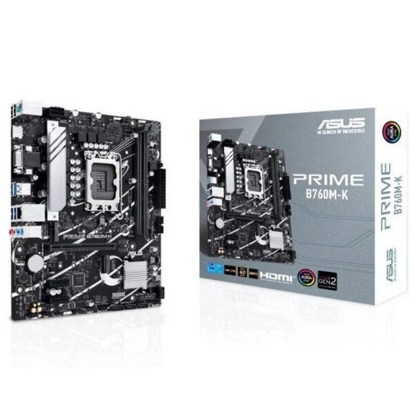 art_asu-pb20prime20b760m-k_1-2 Placa Base Asus PRIME B760M-K Socket 1700/ DDR5/ PCIe 4.0/ Micro ATX