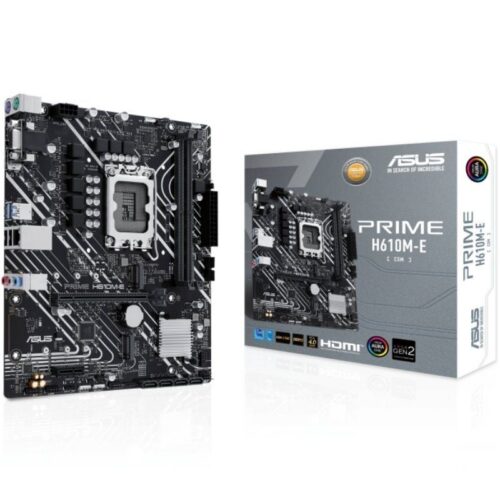 art_asu-pb20prime20h610m-e-csm_1-2 Placa Base Asus Prime H610M-E-CSM/ Socket 1700/ DDR5/ PCIe 4.0/ Micro ATX